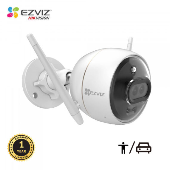 EZVIZ C3X Outdoor Security Camera Dual Lens 1080P, Active Light & Siren Alarm with PIR Motion Detection