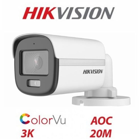 Hikvision Camera de surveillance 3K ColorVu Audio Fixed Mini Bullet Camera DS-2CE10KF0T-FS