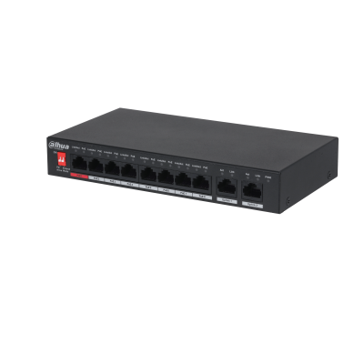 PFS3010-8ET-96 10-Port Unmanaged Desktop Switch with 8-Port PoE