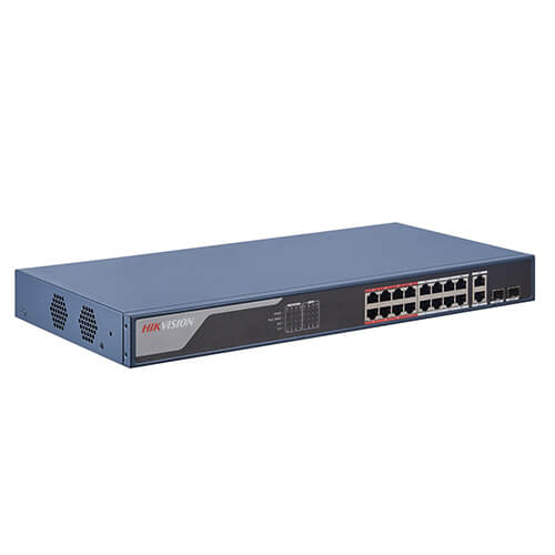 DS-3E1518P-EI/M(O-STD) 16 Port Gigabit Smart POE Switch HIKVISION