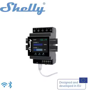 shelly pro 4ch PM  channels DIN rail relay switch with Wi-Fi, LAN and Bluetooth connection